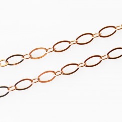 Cable Necklace - Rose Gold Tone - 30 inch
